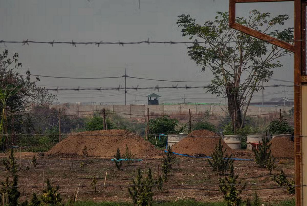 Vue du « KK Park », camp de travail forcé à Myawaddy, en Birmanie, 1/03/2024 (Le Monde/ Mauk Kham Wah)